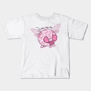 When Pigs Fly Kids T-Shirt
